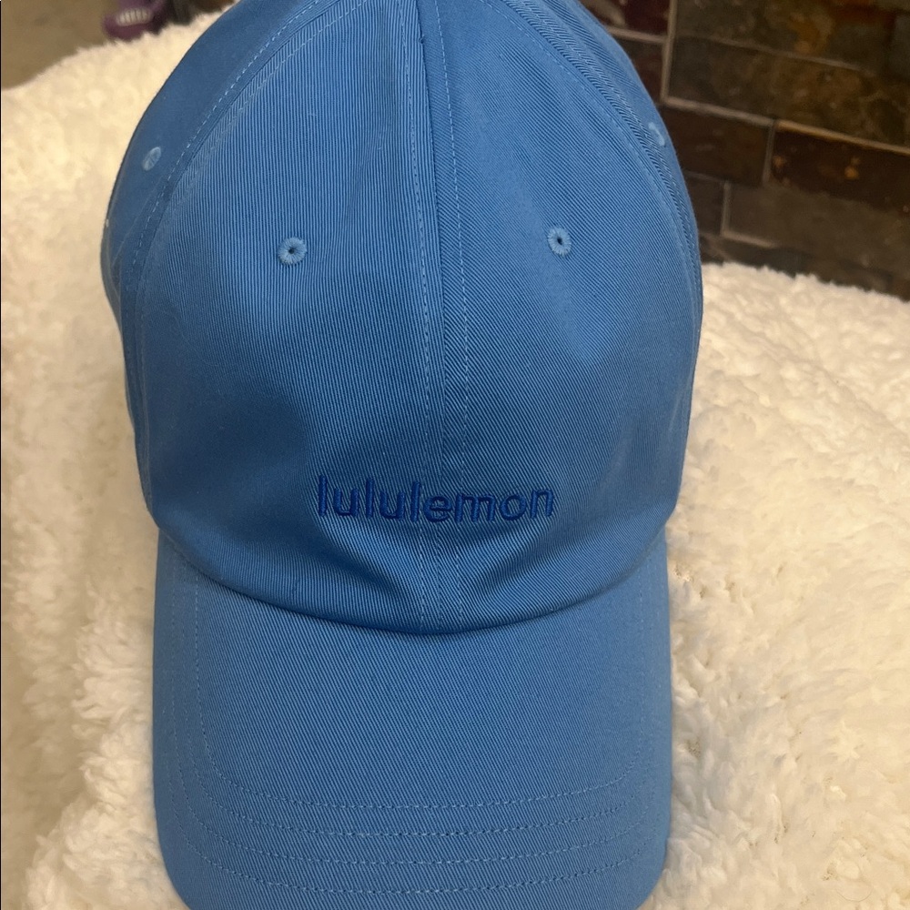 LULULEMON CLASSIC UNISEX BALL CAP POOL/GLCT BLUE SZ L/XL